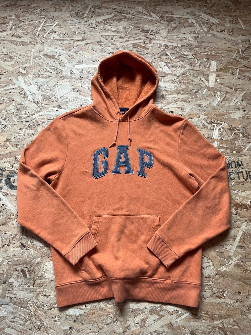 GAP 2012 Orange Pullover Hoodie with grey Logo